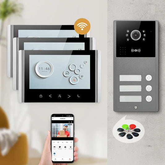 HOMSECUR 7" Tuya App HD WIFI Video Doorbell
