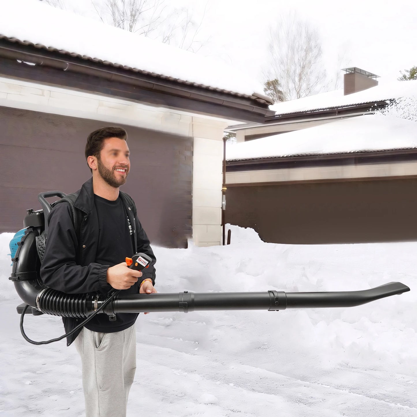 75.6CC Gasoline Leaf Blower 4 Stroke