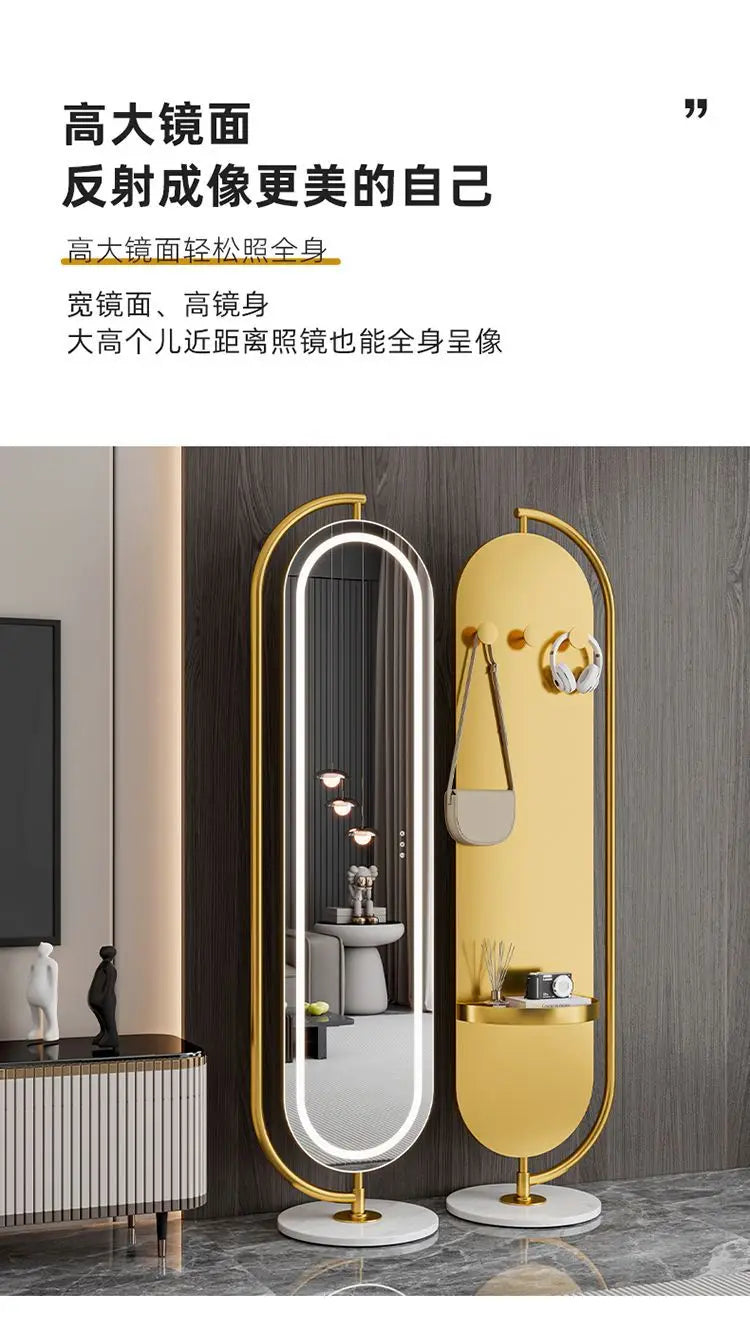 LED mirror full-body rotating full-length
