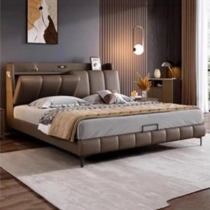 Italian Gray Luxury Bed Frames Comforter