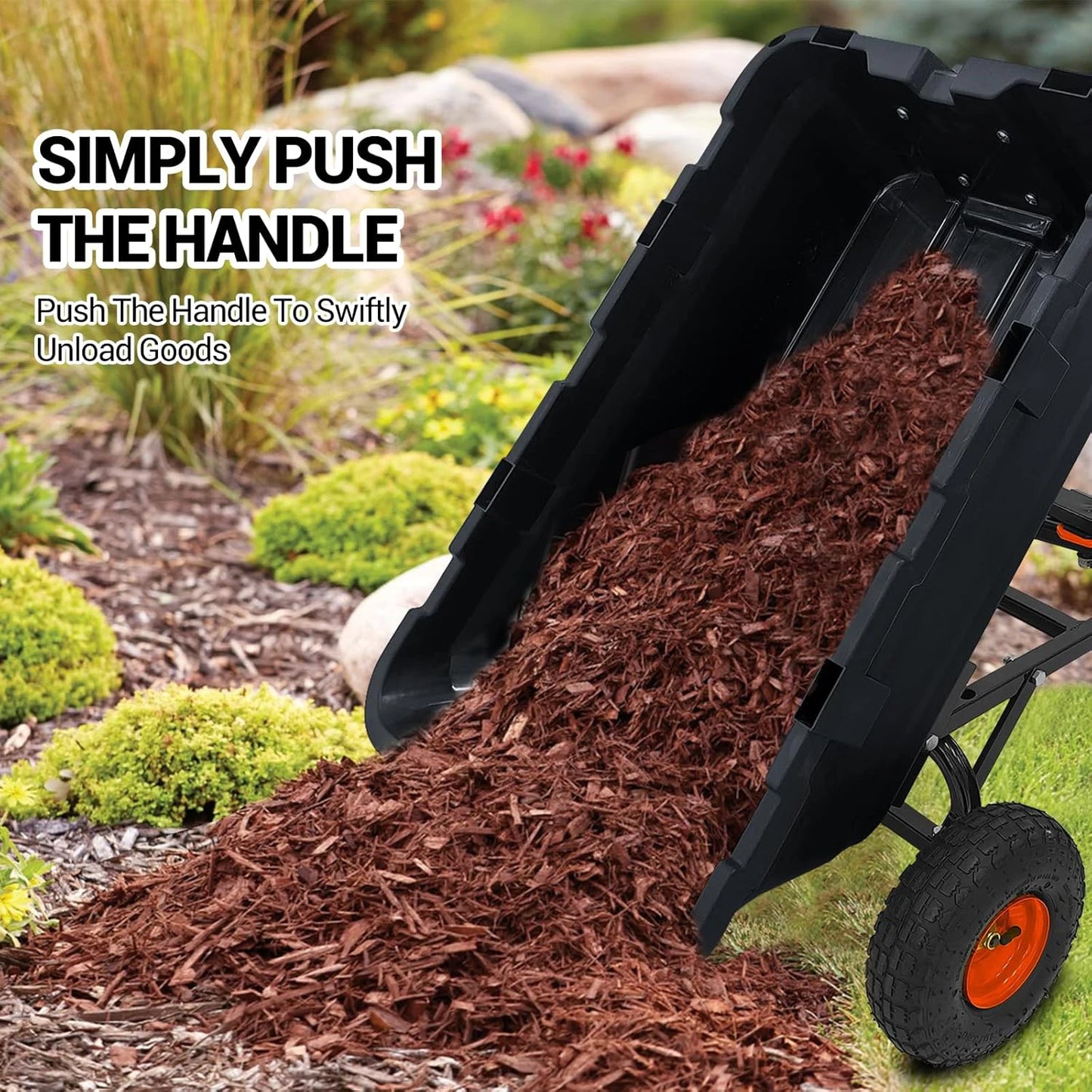 900 Lb Poly Garden Dump Cart