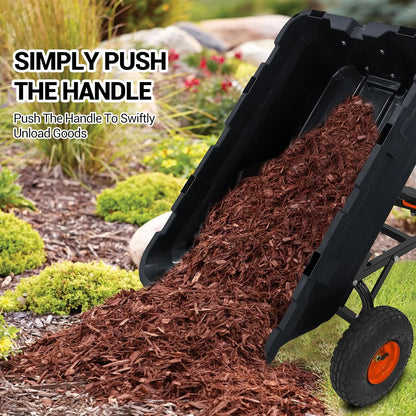 900 Lb Poly Garden Dump Cart