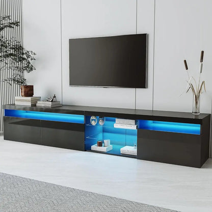 TV Cabinet with LED Color Changing Lights