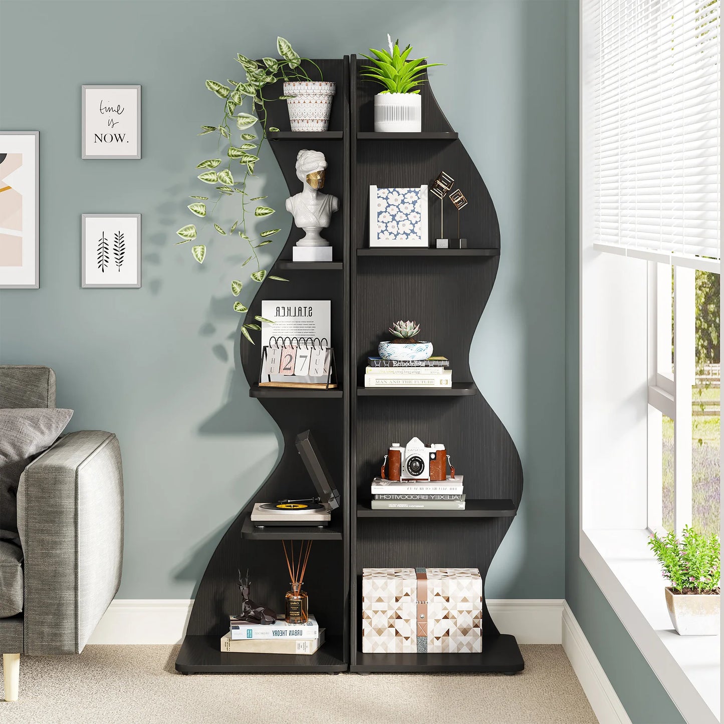 Tribesigns Corner Shelf, Modern 5-Tier