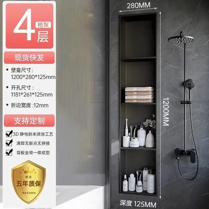 Stainless Steel Niche Bathroom Shelf