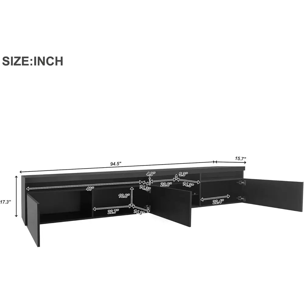 TV Cabinet with LED Color Changing Lights