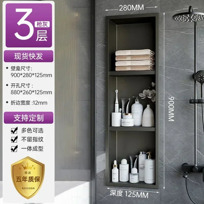Stainless Steel Niche Bathroom Shelf