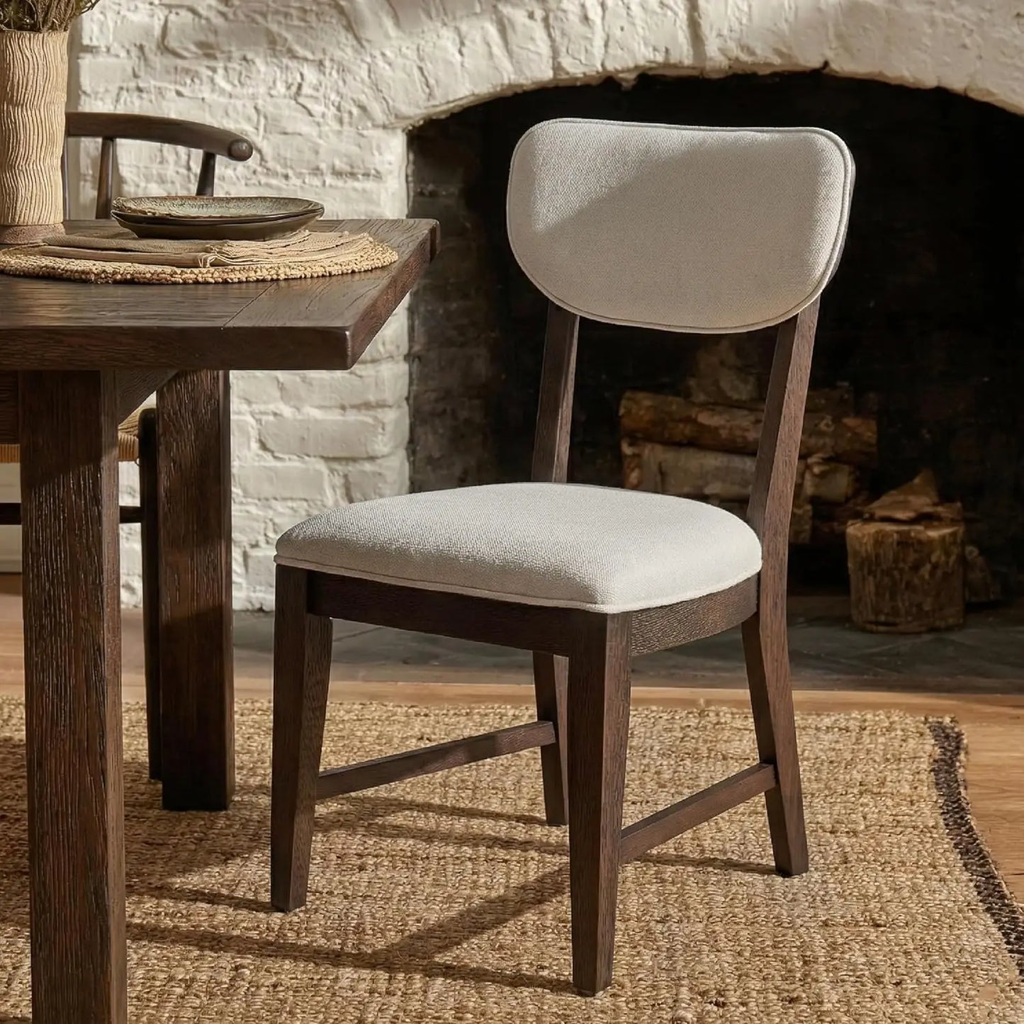 Solid Wood Dining Chairs Set of 6