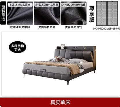 Italian Gray Luxury Bed Frames Comforter