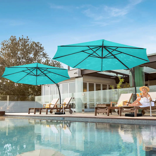 Outdoor Patio Umbrella with Base Included