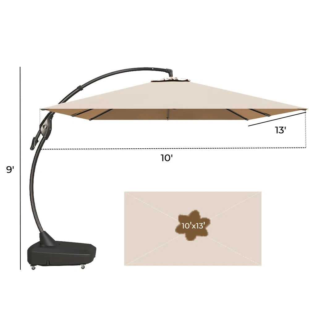 10x13 FT Outdoor Cantilever Umbrella Aluminum