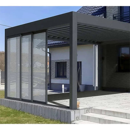 Aluminum pergola, rainproof