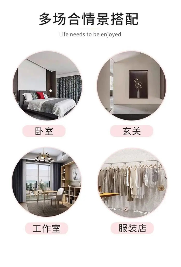 LED mirror full-body rotating full-length