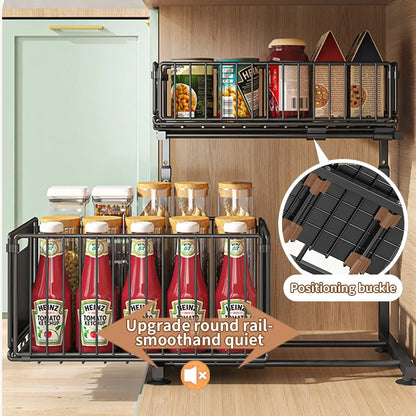 Pull-Out Under Sink Organizer, 2-Tier