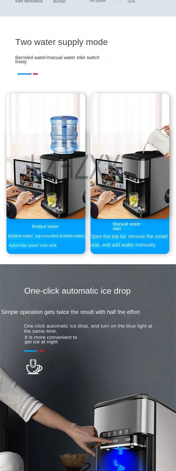 Drinking water ice Maker, 48lbs