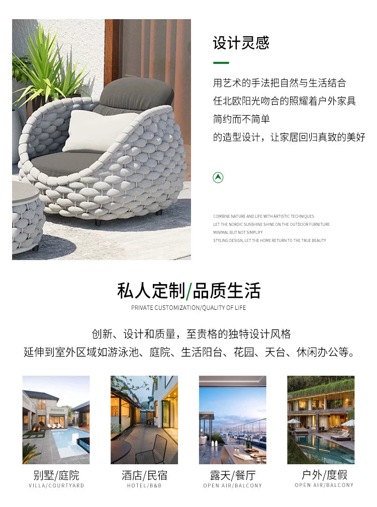 Upholstery Luxury Garden Furniture Sets