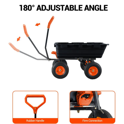 900 Lb Poly Garden Dump Cart