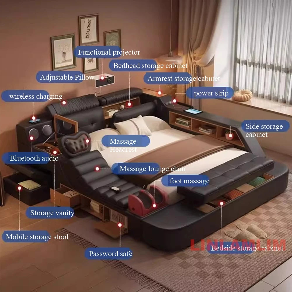 Luxury Tech Smart Multifunctional Bed