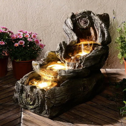 Resin Outdoor Water Fountain, 31.5 Long