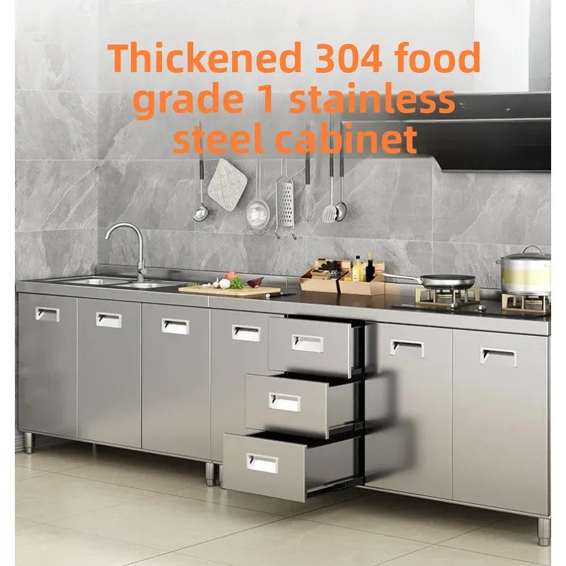 Custom Kitchen Stove, Storage Cabinet