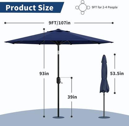 UV50+ Sun Protection Patio Umbrella