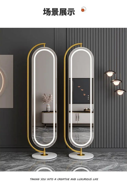 LED mirror full-body rotating full-length