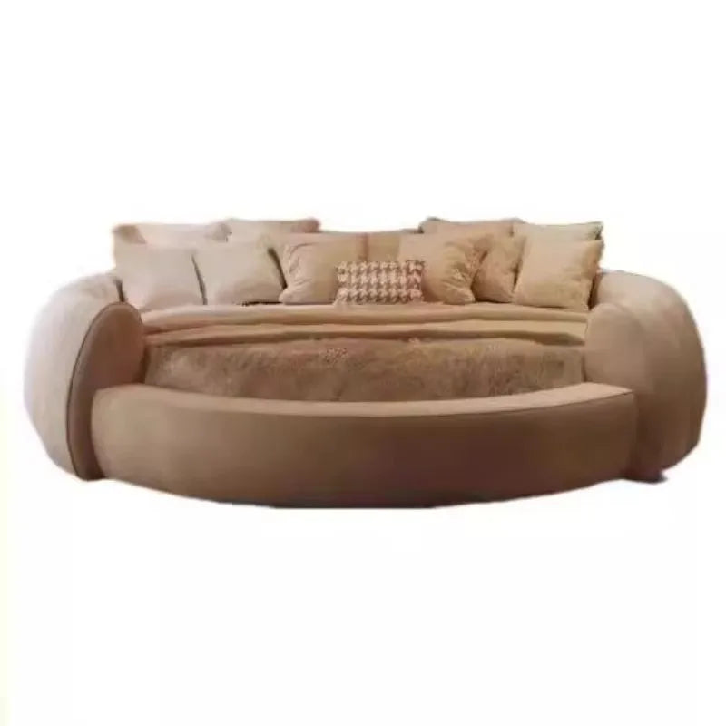 Italian Luxury Adult Double Bed Platform Princess