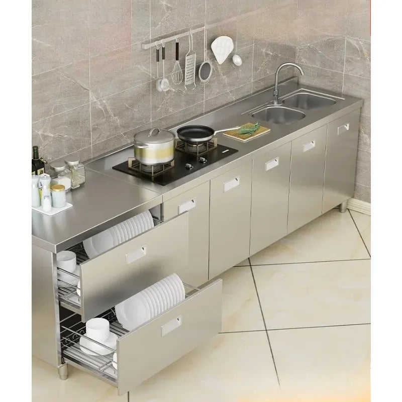 Custom Kitchen Stove, Storage Cabinet