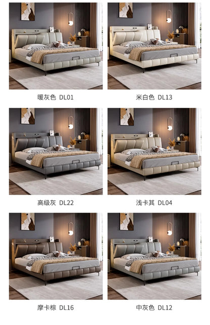 Italian Gray Luxury Bed Frames Comforter