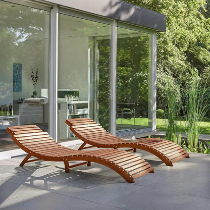 Lounge Chairs for Outside Folding Acacia
