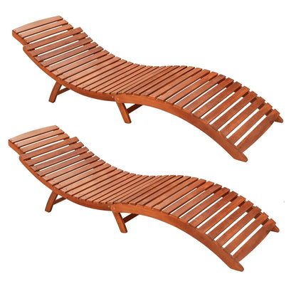 Lounge Chairs for Outside Folding Acacia