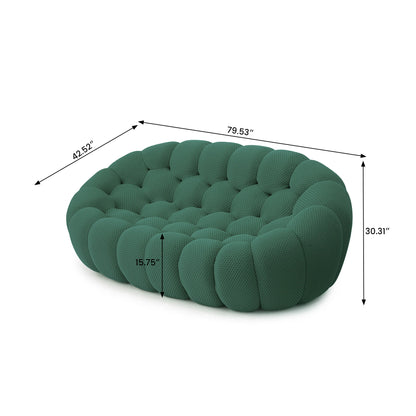 Sdorens 78'' Modern Curved Boneless Sofa