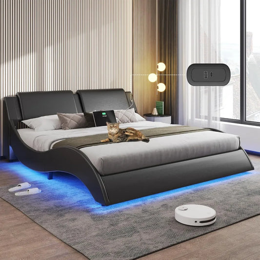 Modern Upholstered Platform Bed