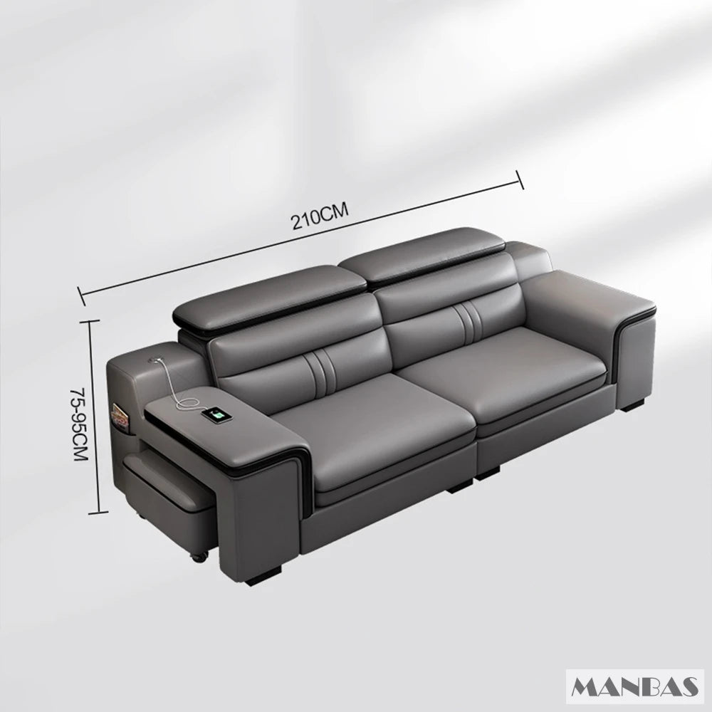 Leather Sectional Sofa Set