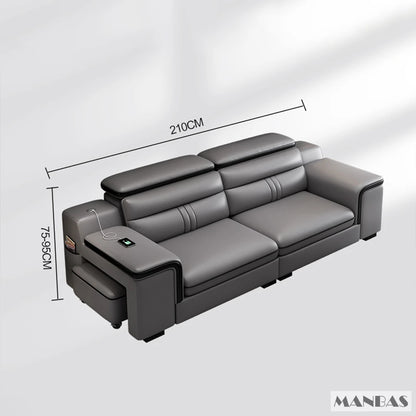 Leather Sectional Sofa Set