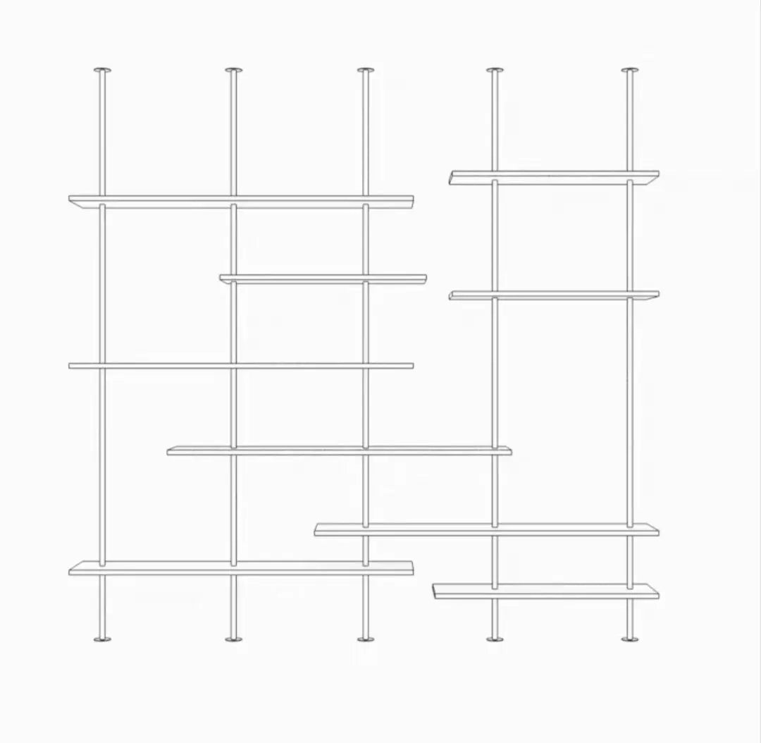 Italian Minimalist Bookshelf Modern
