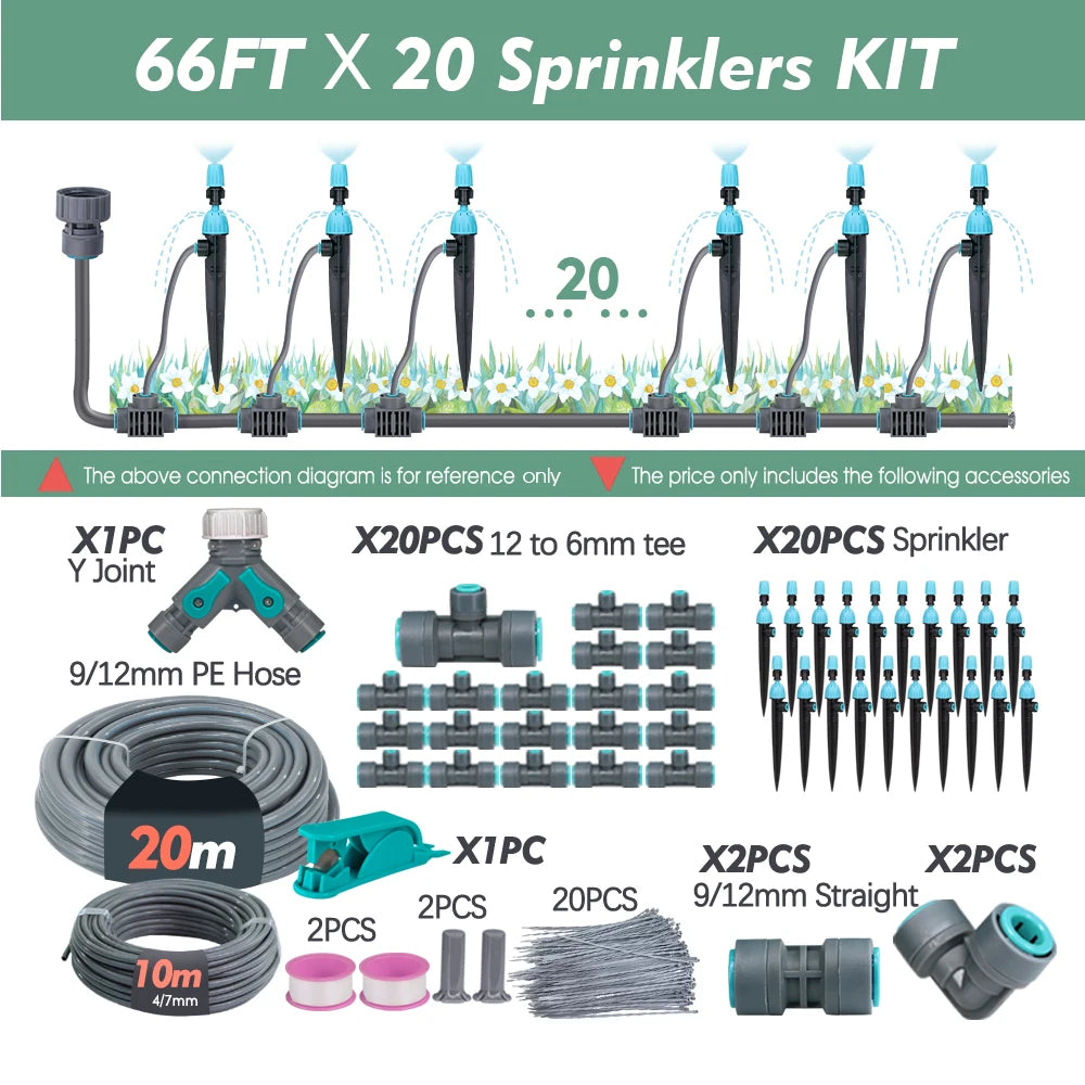 3/8" 2-in-1 Garden Irrigation