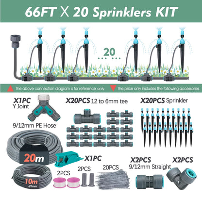 3/8" 2-in-1 Garden Irrigation