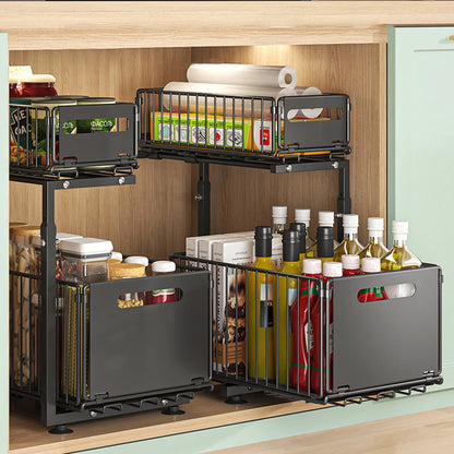 Pull-Out Under Sink Organizer, 2-Tier