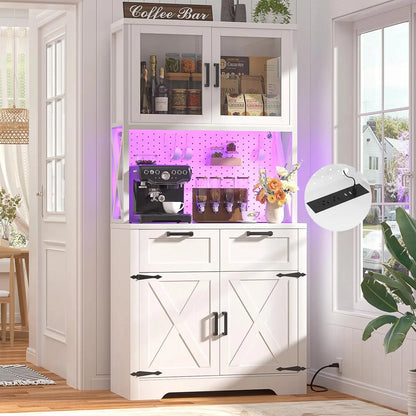 71" Pantry Cabinet with LED Light