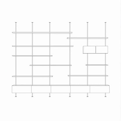 Italian Minimalist Bookshelf Modern