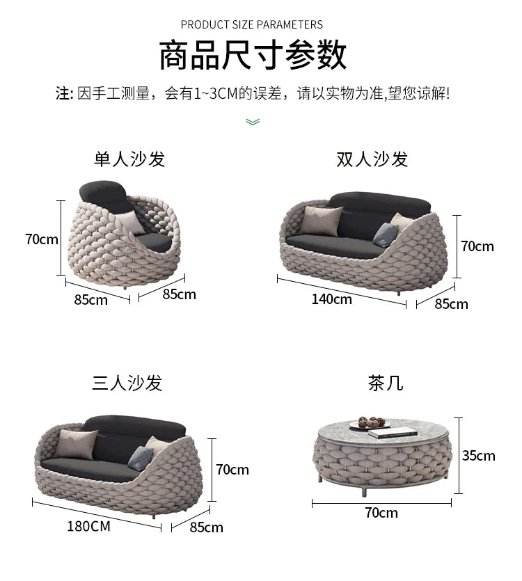 Upholstery Luxury Garden Furniture Sets