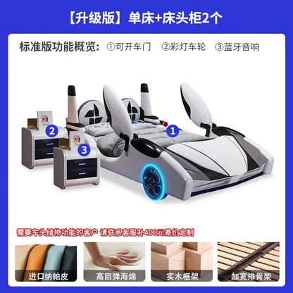 Doors can be opened children car bed