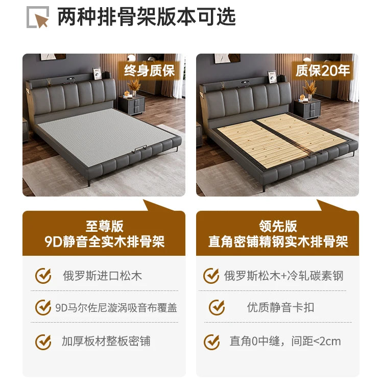 Italian Gray Luxury Bed Frames Comforter