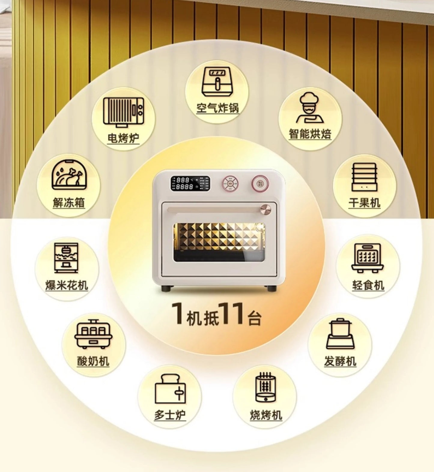 18L air fryer household visual multi function