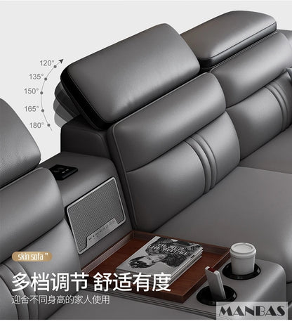Leather Sectional Sofa Set