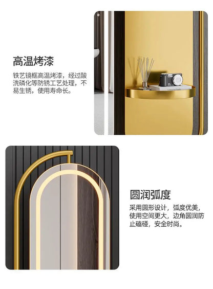 LED mirror full-body rotating full-length
