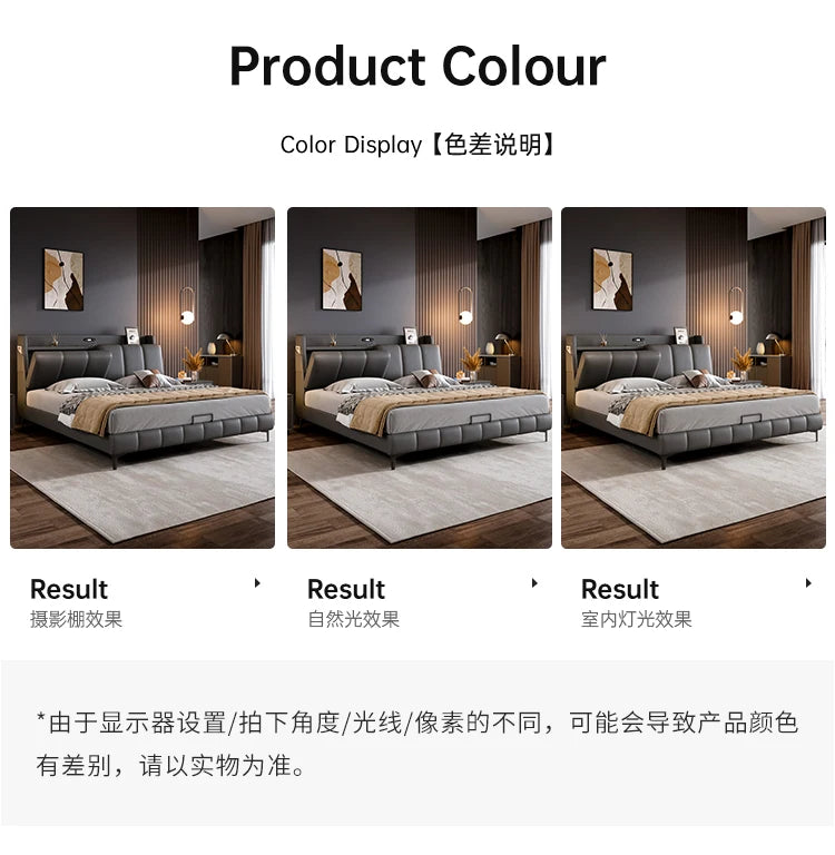 Italian Gray Luxury Bed Frames Comforter