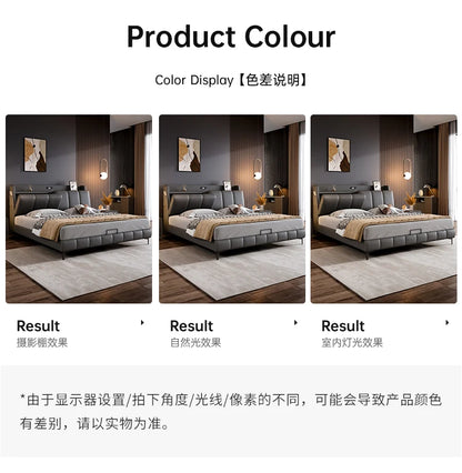 Italian Gray Luxury Bed Frames Comforter