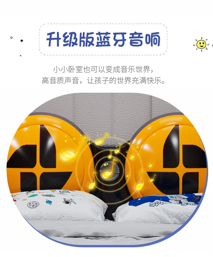 Doors can be opened children car bed